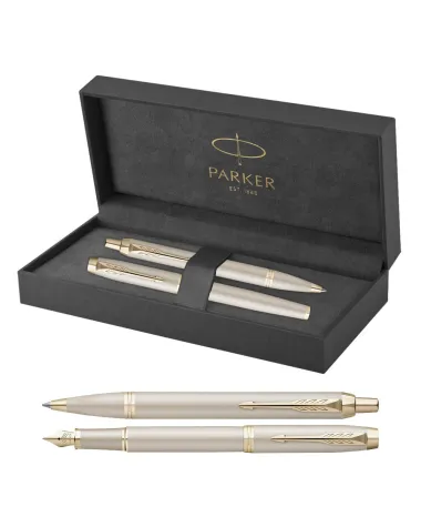 Długopis i Pi&oacute;ro Parker IM Professionals Monochrome Champagne (2172956/5)