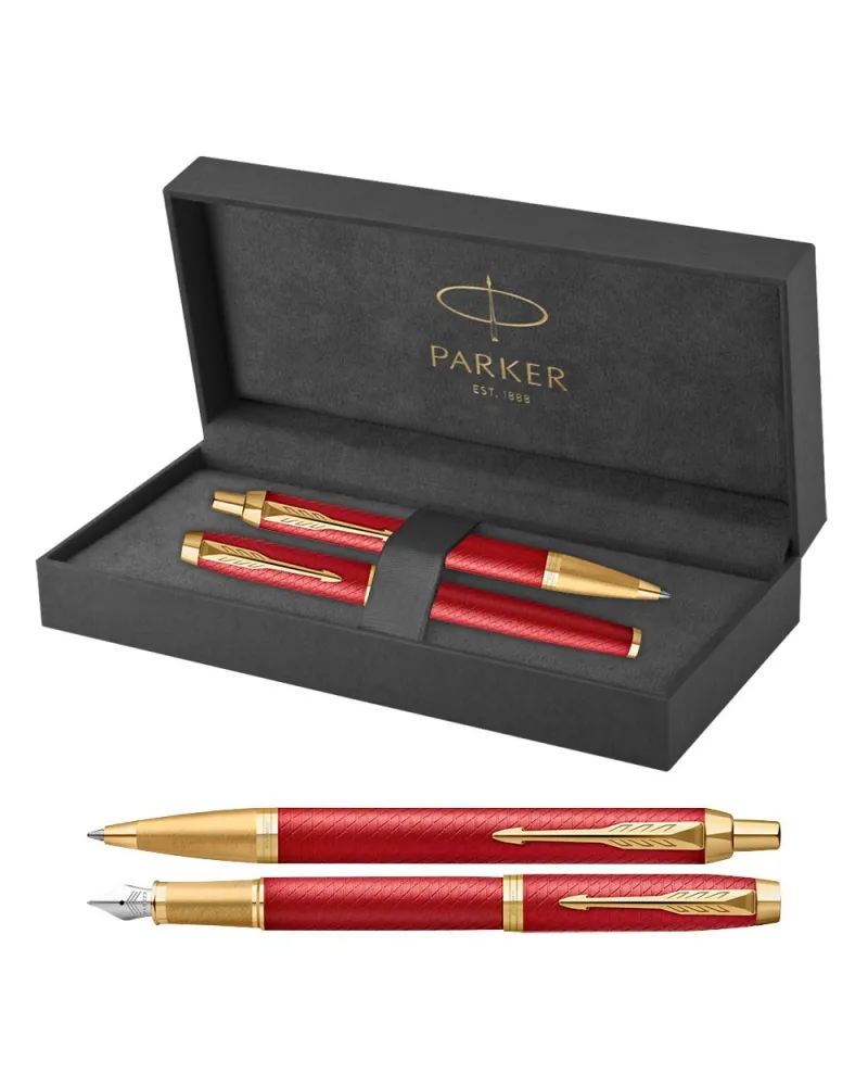 Długopis i Pióro Parker IM Premium Czerwony GT (2143644/5) Długopis i Pióro Parker IM Premium Czerwony GT (2143644/5)