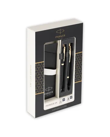 Zestaw prezentowy Parker pi&oacute;ro + długopis + etui (ZP002)
