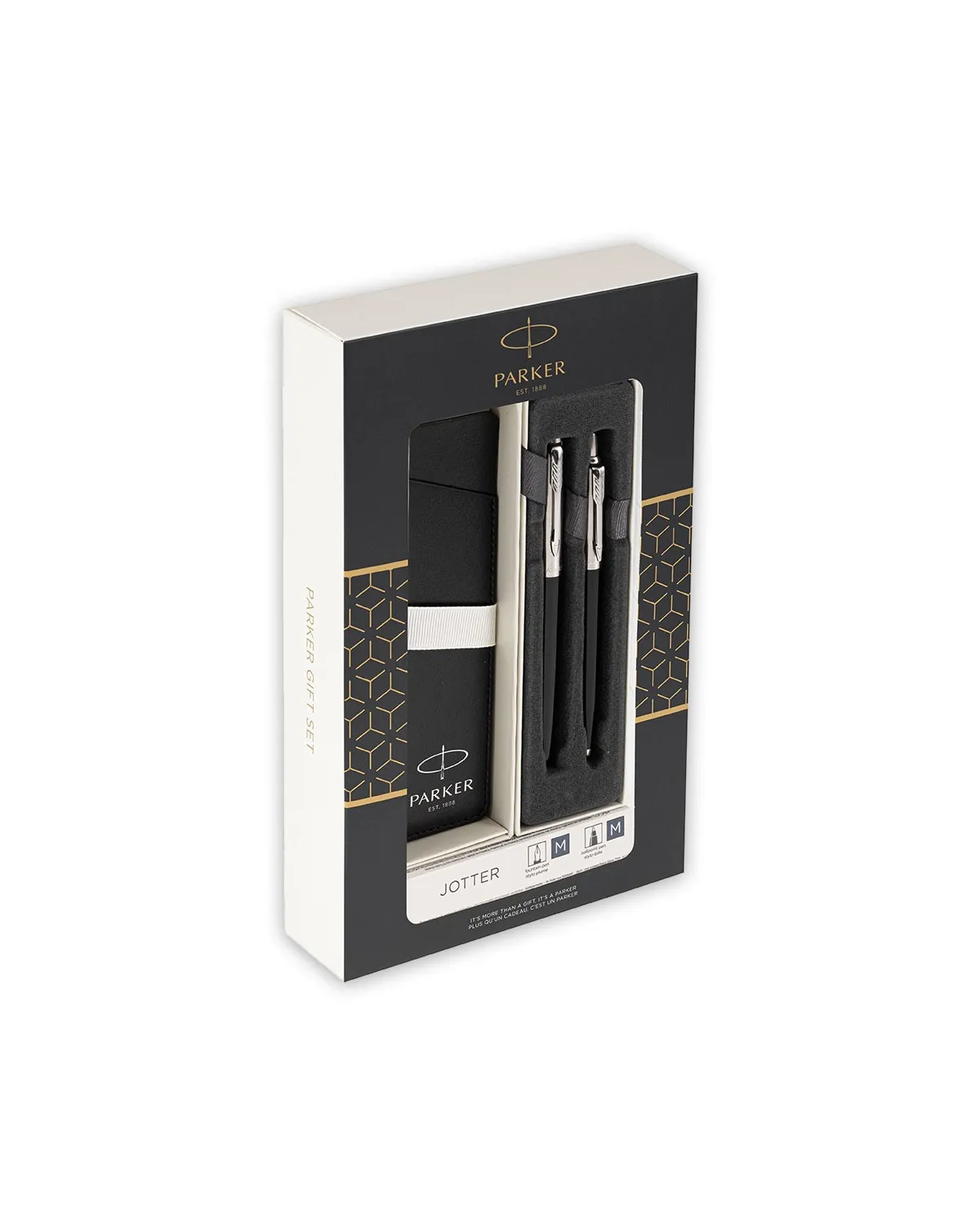 Zestaw upominkowy Pióro+Długopis Jotter czarny CT+Etui (KPLJOTTER7/1) Zestaw upominkowy Pióro+Długopis Jotter czarny CT+Etui (KPLJOTTER7/1)