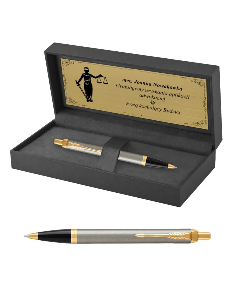 Długopis Parker IM Brushed Metal GT w Pudełku z Grawerem (1931670/13) Długopis Parker IM Brushed Metal GT w Pudełku z Grawerem (1931670/13)