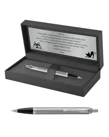 Długopis Parker IM Stainless Steel CT w Pudełku z Grawerem (2143631/18)