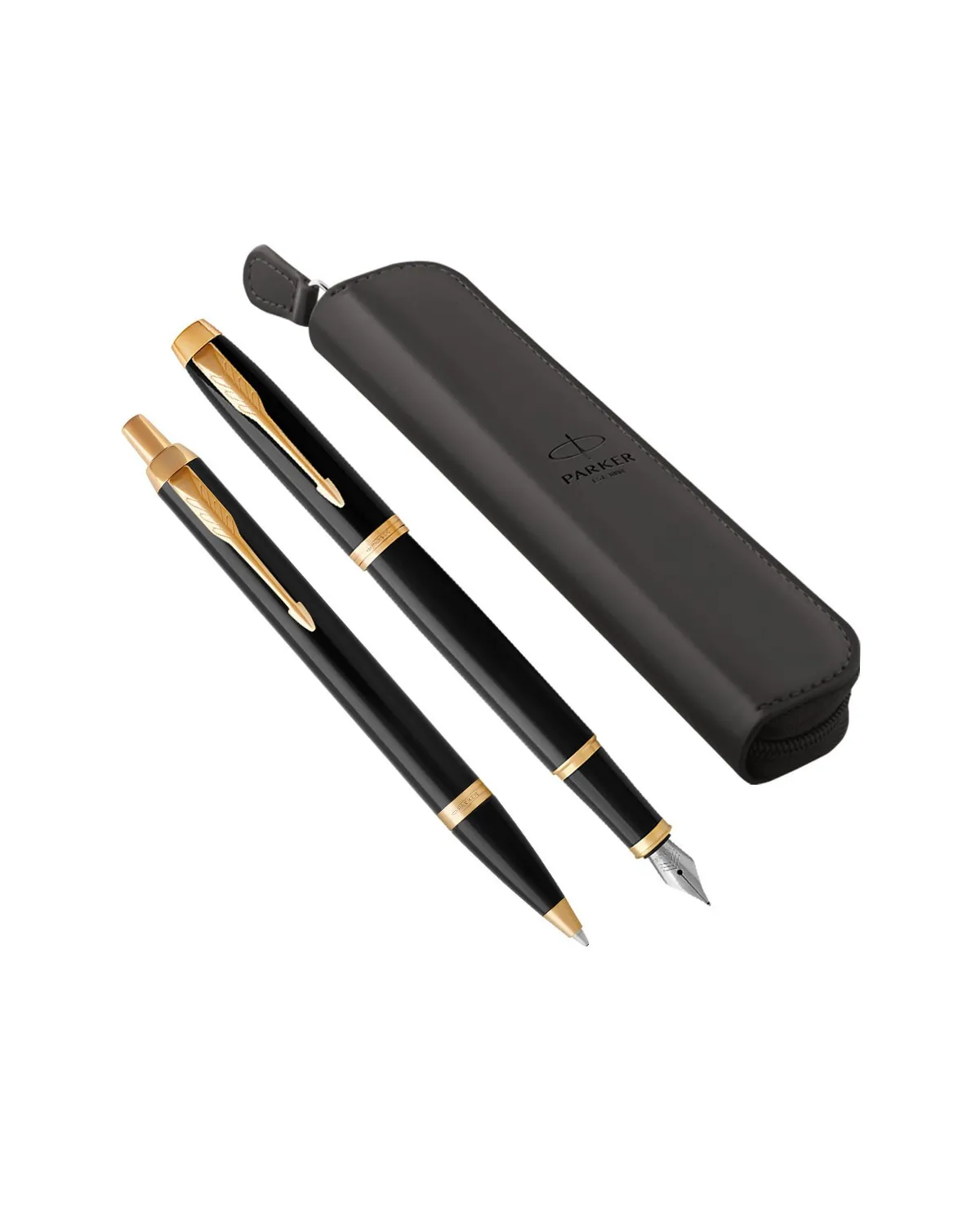 Zestaw prezentowy Parker pióro IM + długopis IM + Etui (2093216/2) Zestaw prezentowy Parker pióro IM + długopis IM + Etui (2093216/2)