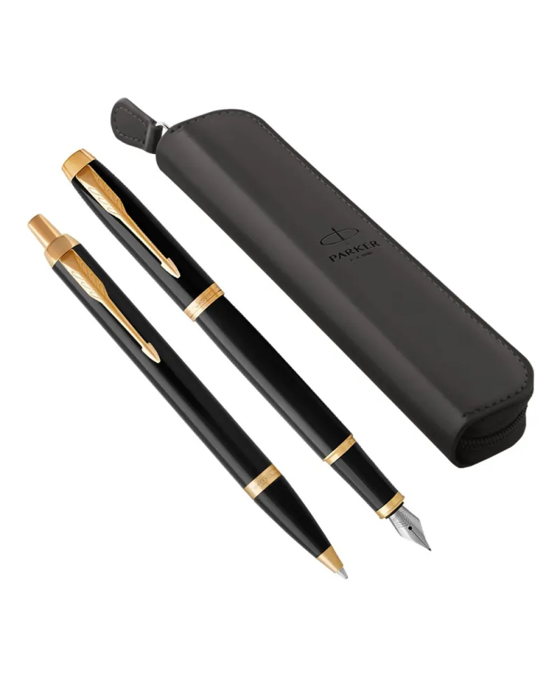 Zestaw prezentowy Parker pióro IM + długopis IM + Etui (2093216/2) Zestaw prezentowy Parker pióro IM + długopis IM + Etui (2093216/2)