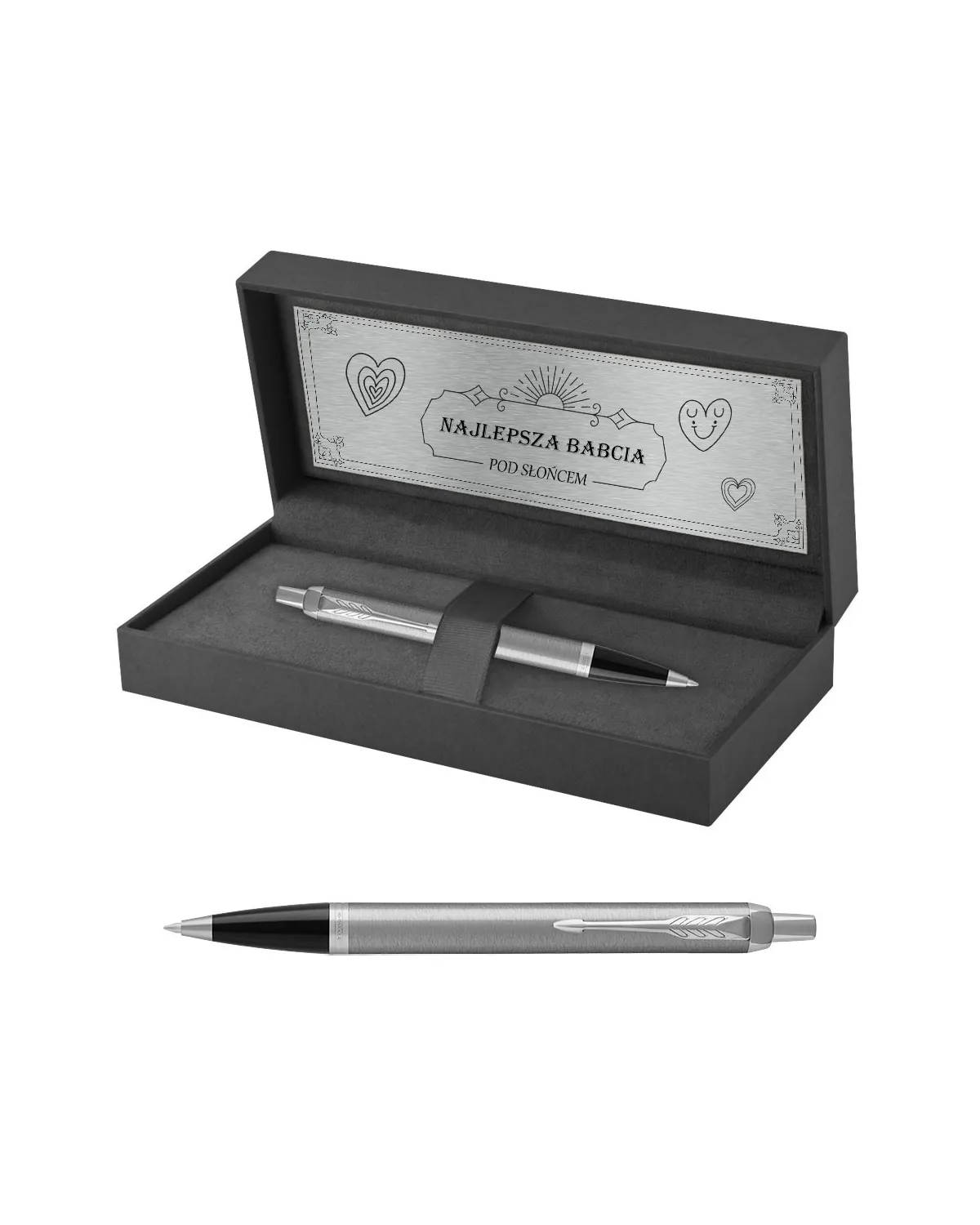 Długopis Parker IM Stainless Steel CT w Pudełku z Grawerem (2143631/20) Długopis Parker IM Stainless Steel CT w Pudełku z Grawerem (2143631/20)