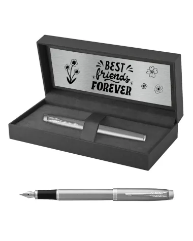 Pi&oacute;ro wieczne Parker IM Stainless Steel CT w Pudełku z Grawerem (2143635/10)
