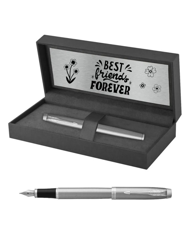 Pióro wieczne Parker IM Stainless Steel CT w Pudełku z Grawerem (2143635/10) Pióro wieczne Parker IM Stainless Steel CT w Pudełku z Grawerem (2143635/10)