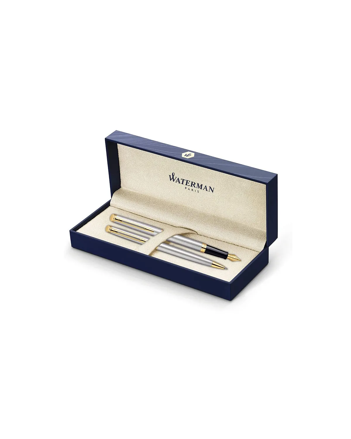 Zestaw Waterman pi&oacute;ro + długopis Hemisphere stalowe GT (KPLH002)