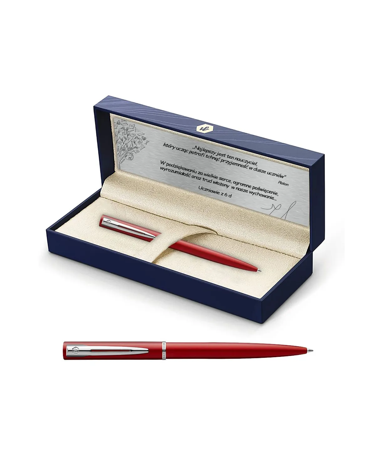 Długopis Waterman Allure czerwony CT w Pudełku z Grawerem (2068193/1)