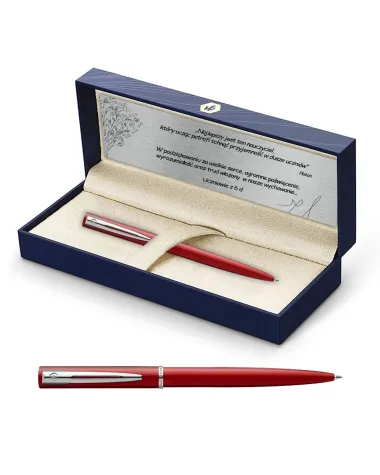 Długopis Waterman Allure czerwony CT w Pudełku z Grawerem (2068193/1)
