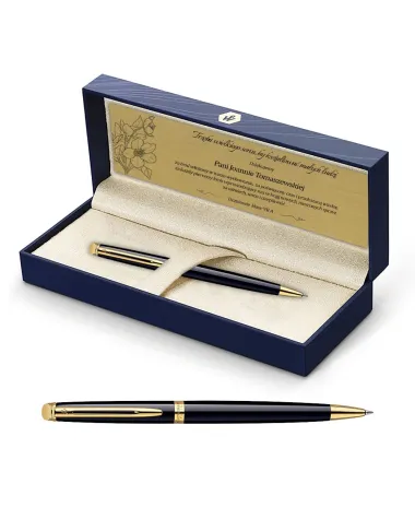 Długopis Waterman Hemisphere czarny GT w Pudełku z Grawerem (S0920670/1)