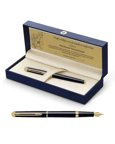 Pi&oacute;ro wieczne Waterman Hemisphere czarne GT w Pudełku z Grawerem (S0920610/1)