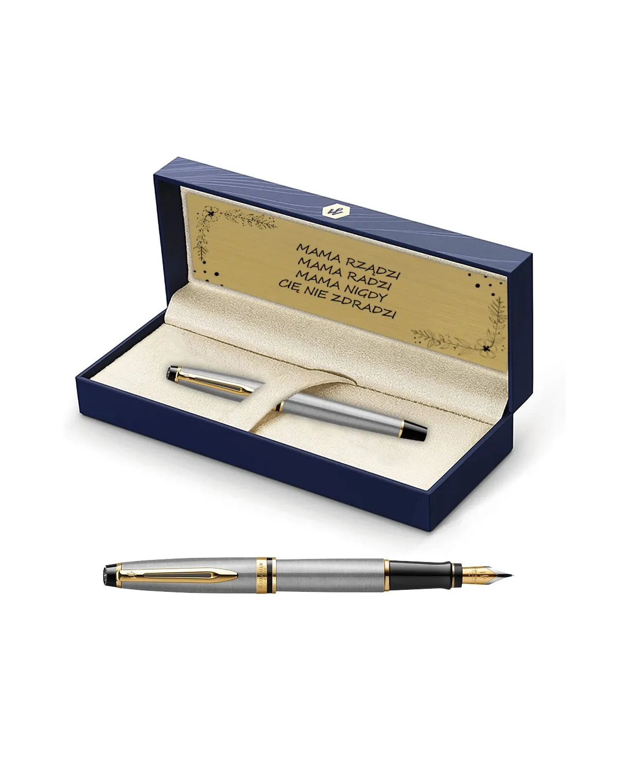 Pi&oacute;ro wieczne Waterman Expert stalowe GT w Pudełku z Grawerem (S0951940/1)
