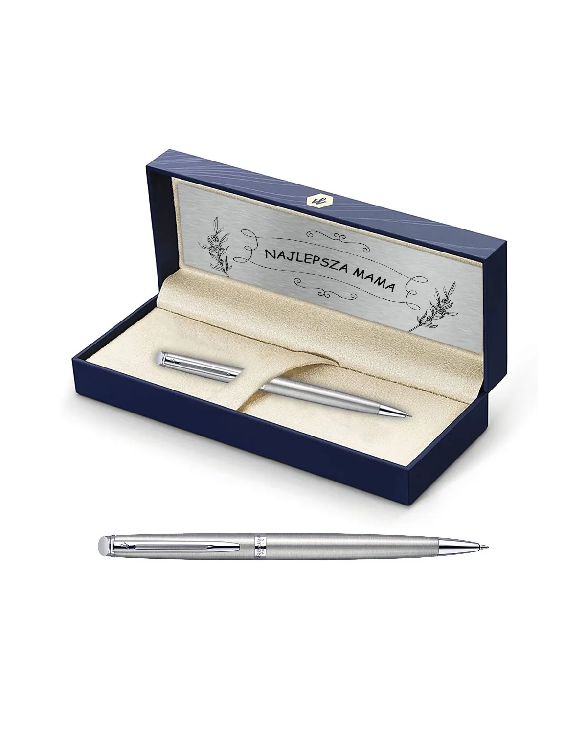 Długopis Waterman Hemisphere stalowy CT w Pudełku z Grawerem (S0920470/4) Długopis Waterman Hemisphere stalowy CT w Pudełku z Grawerem (S0920470/4)