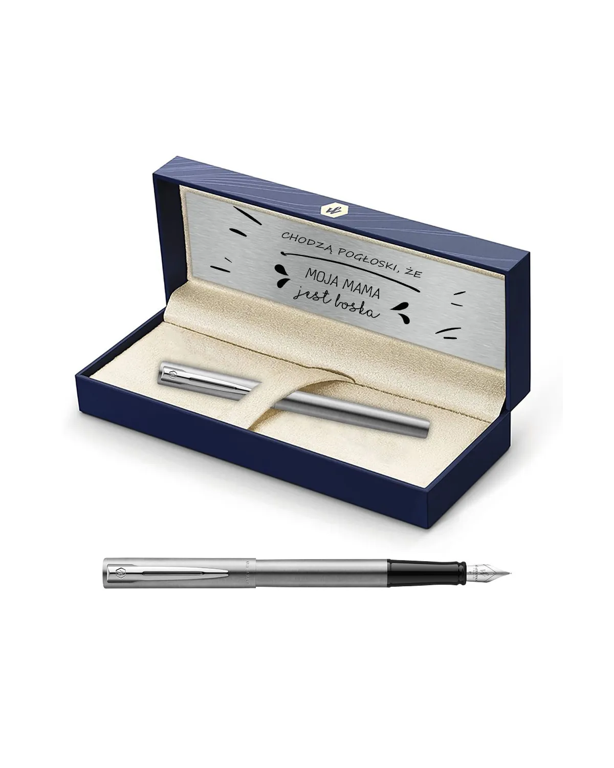 Pi&oacute;ro wieczne Waterman Allure stalowe CT w Pudełku z Grawerem (2085910/1)