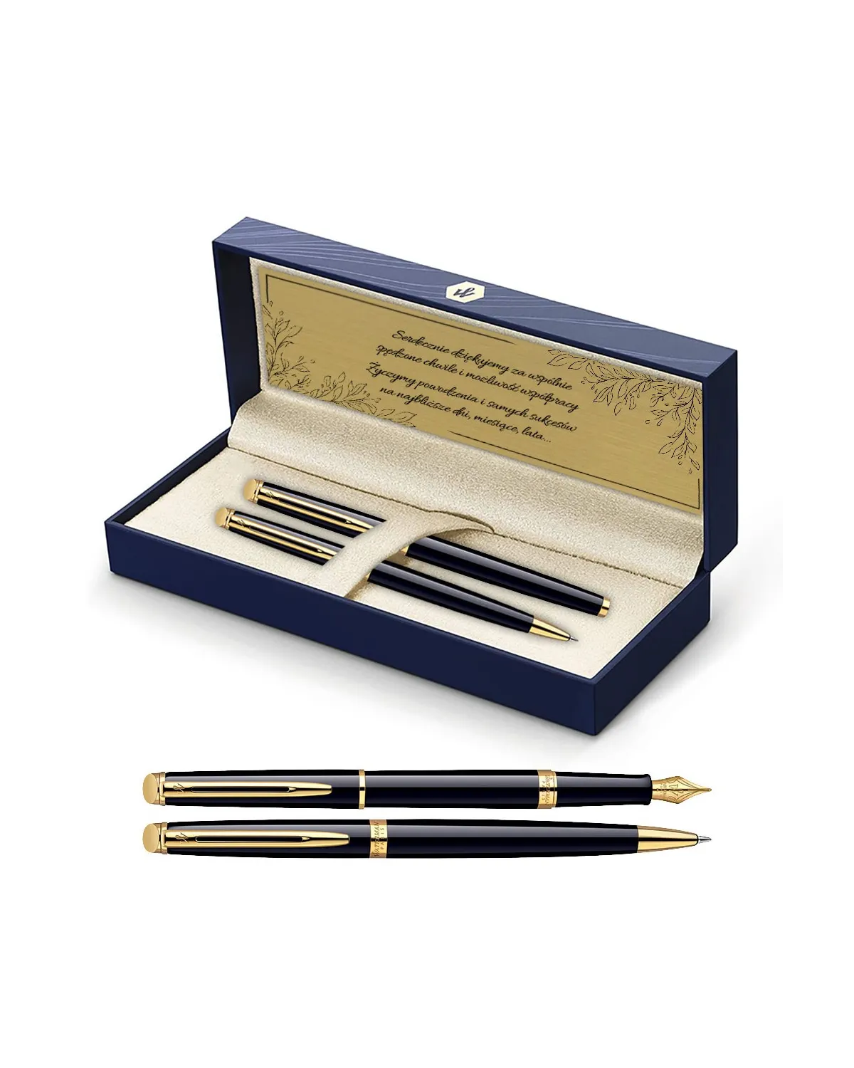Długopis i Pióro Waterman Hemisphere czarny GT w Pudełku z Grawerem (S0920670/4) Długopis i Pióro Waterman Hemisphere czarny GT w Pudełku z Grawerem (S0920670/4)