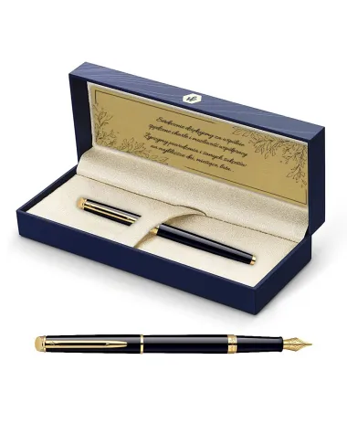 Pi&oacute;ro wieczne Waterman Hemisphere czarne GT w Pudełku z Grawerem (S0920610/2)