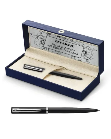Długopis Waterman Allure czarny matowy CT w Pudełku z Grawerem (2068192/4)