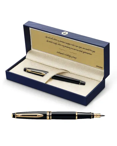 Pi&oacute;ro wieczne Waterman Expert czarne GT w Pudełku z Grawerem (S0951640/1)