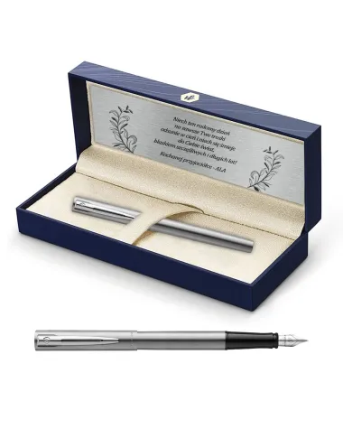 Pi&oacute;ro wieczne Waterman Allure stalowe CT w Pudełku z Grawerem (2085910/2)