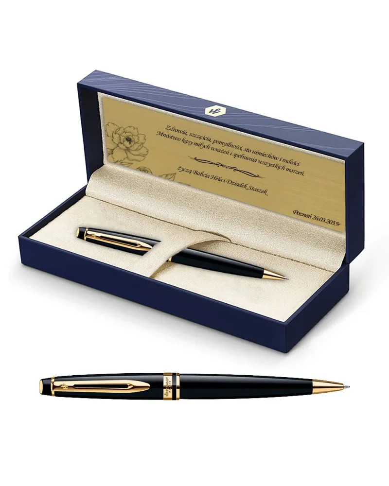 Długopis Waterman Expert czarny GT w Pudełku z Grawerem (S0951700/4) Długopis Waterman Expert czarny GT w Pudełku z Grawerem (S0951700/4)