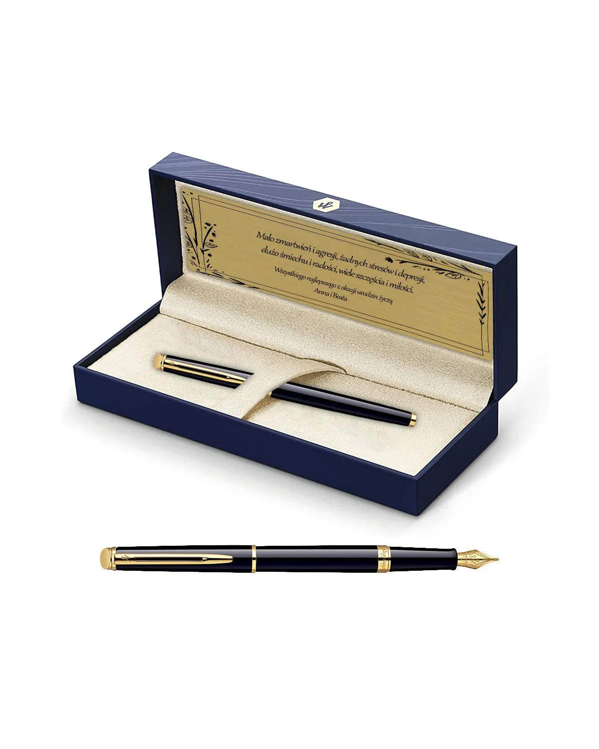 Pi&oacute;ro wieczne Waterman Hemisphere czarne GT w Pudełku z Grawerem (S0920610/3)