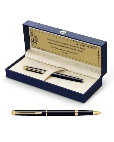 Pi&oacute;ro wieczne Waterman Hemisphere czarne GT w Pudełku z Grawerem (S0920610/3)