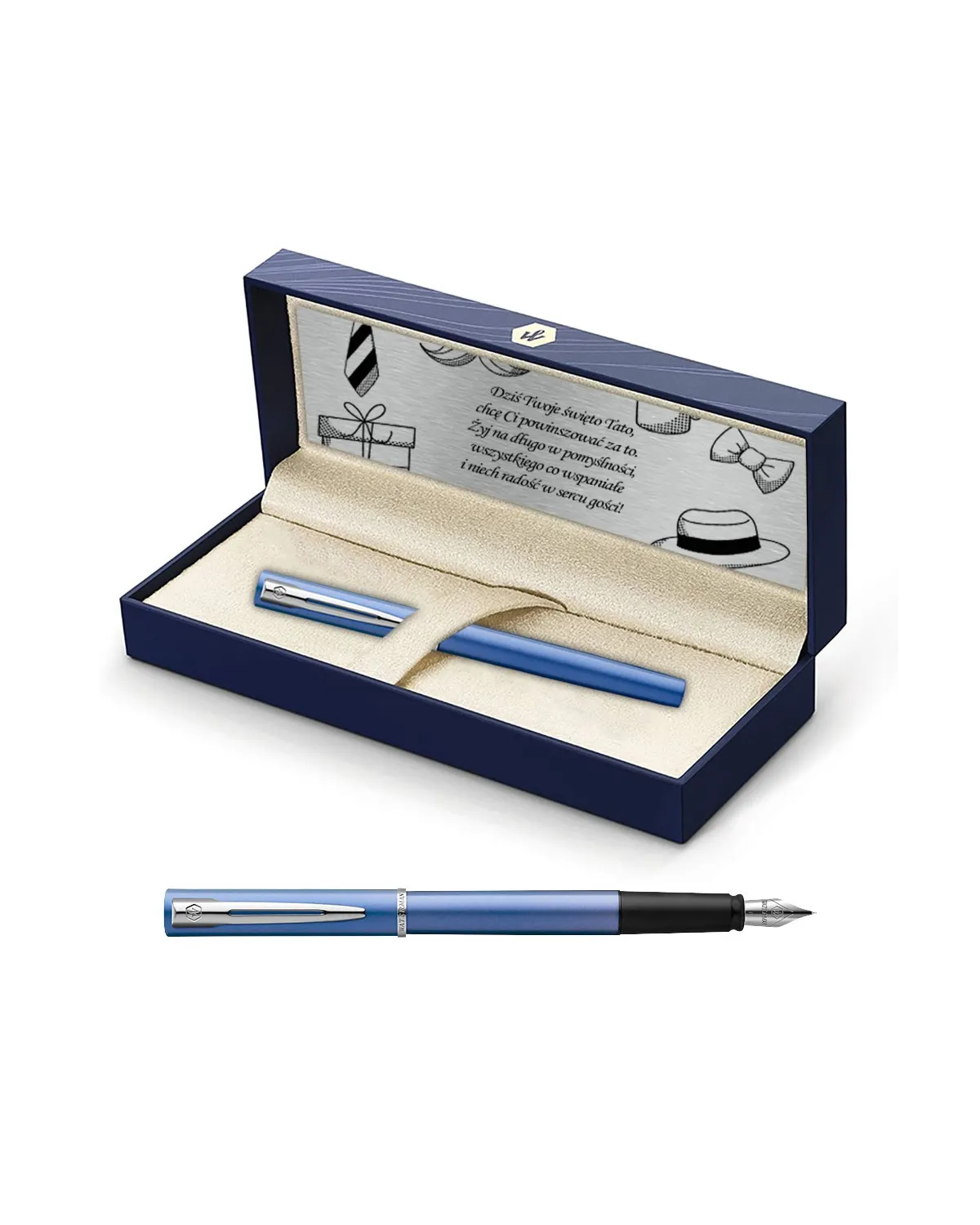 Pióro wieczne Waterman Allure niebieskie CT w Pudełku z Grawerem (2068195/3) Pióro wieczne Waterman Allure niebieskie CT w Pudełku z Grawerem (2068195/3)