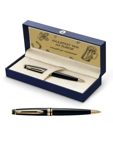 Długopis Waterman Expert czarny GT w Pudełku z Grawerem (S0951700/6)