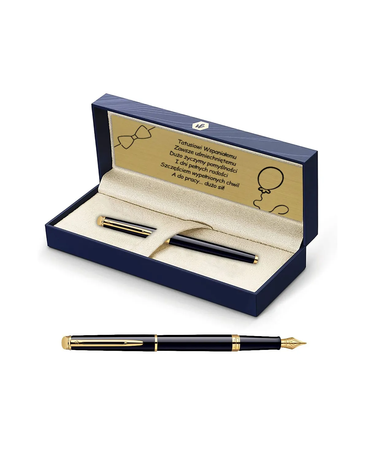 Pi&oacute;ro wieczne Waterman Hemisphere czarne GT w Pudełku z Grawerem (S0920610/4)