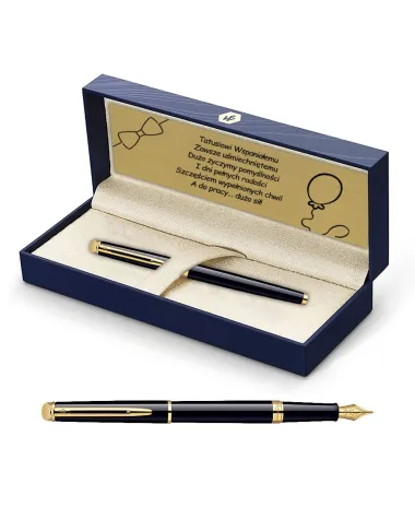 Pi&oacute;ro wieczne Waterman Hemisphere czarne GT w Pudełku z Grawerem (S0920610/4)