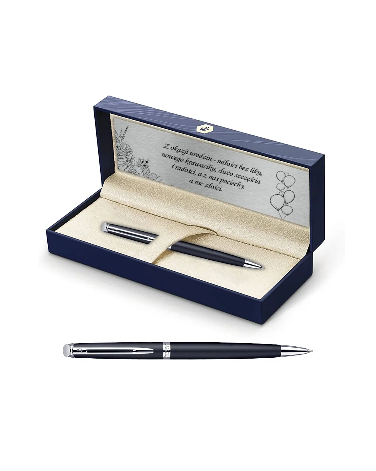 Długopis Waterman Hemisphere czarny matowy CT w Pudełku z Grawerem (S0920870/1)