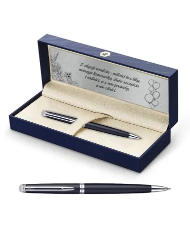 Długopis Waterman Hemisphere czarny matowy CT w Pudełku z Grawerem (S0920870/1)