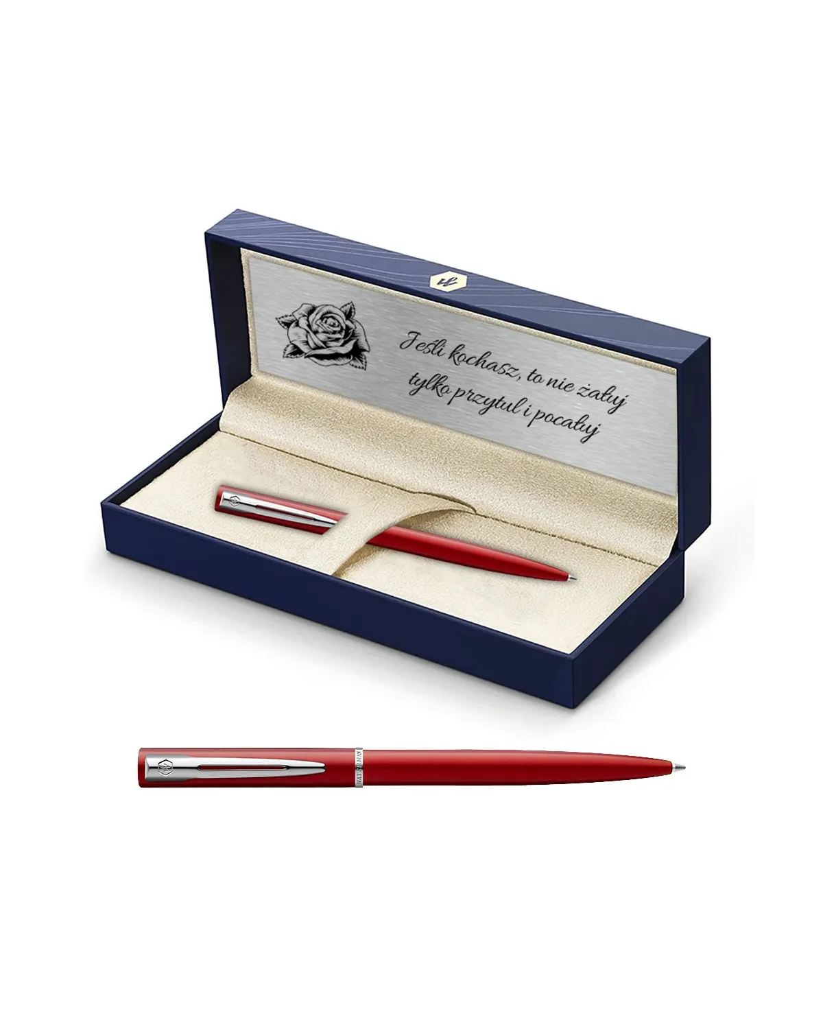 Długopis Waterman Allure czerwony CT w Pudełku z Grawerem (2068193/3)
