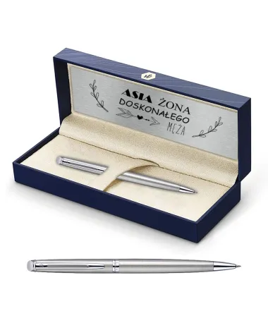 Długopis Waterman Hemisphere stalowy CT w Pudełku z Grawerem (S0920470/7)