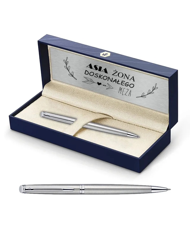 Długopis Waterman Hemisphere stalowy CT w Pudełku z Grawerem (S0920470/7) Długopis Waterman Hemisphere stalowy CT w Pudełku z Grawerem (S0920470/7)