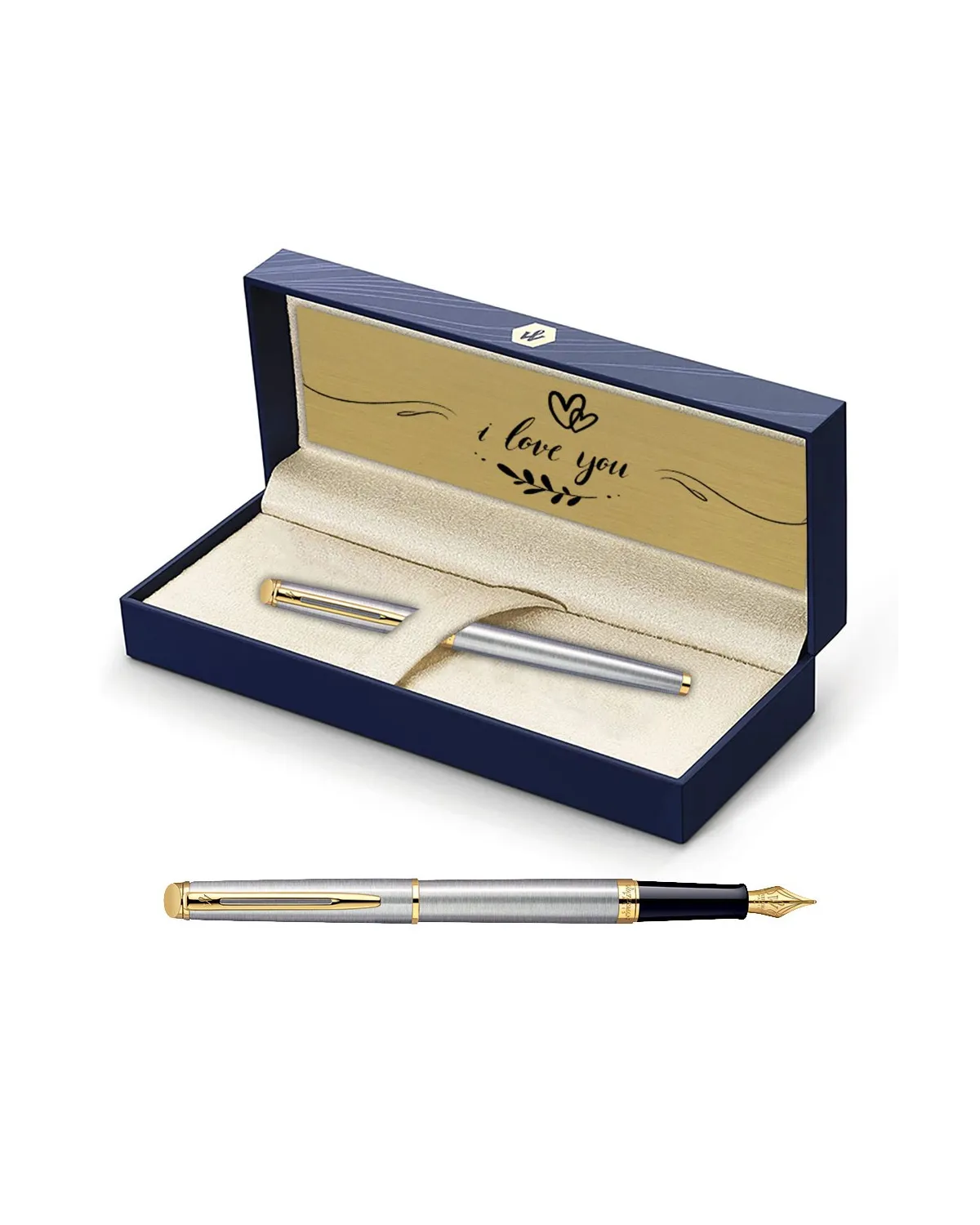 Pi&oacute;ro wieczne Waterman Hemisphere stalowe GT w Pudełku z Grawerem (S0920310/5)