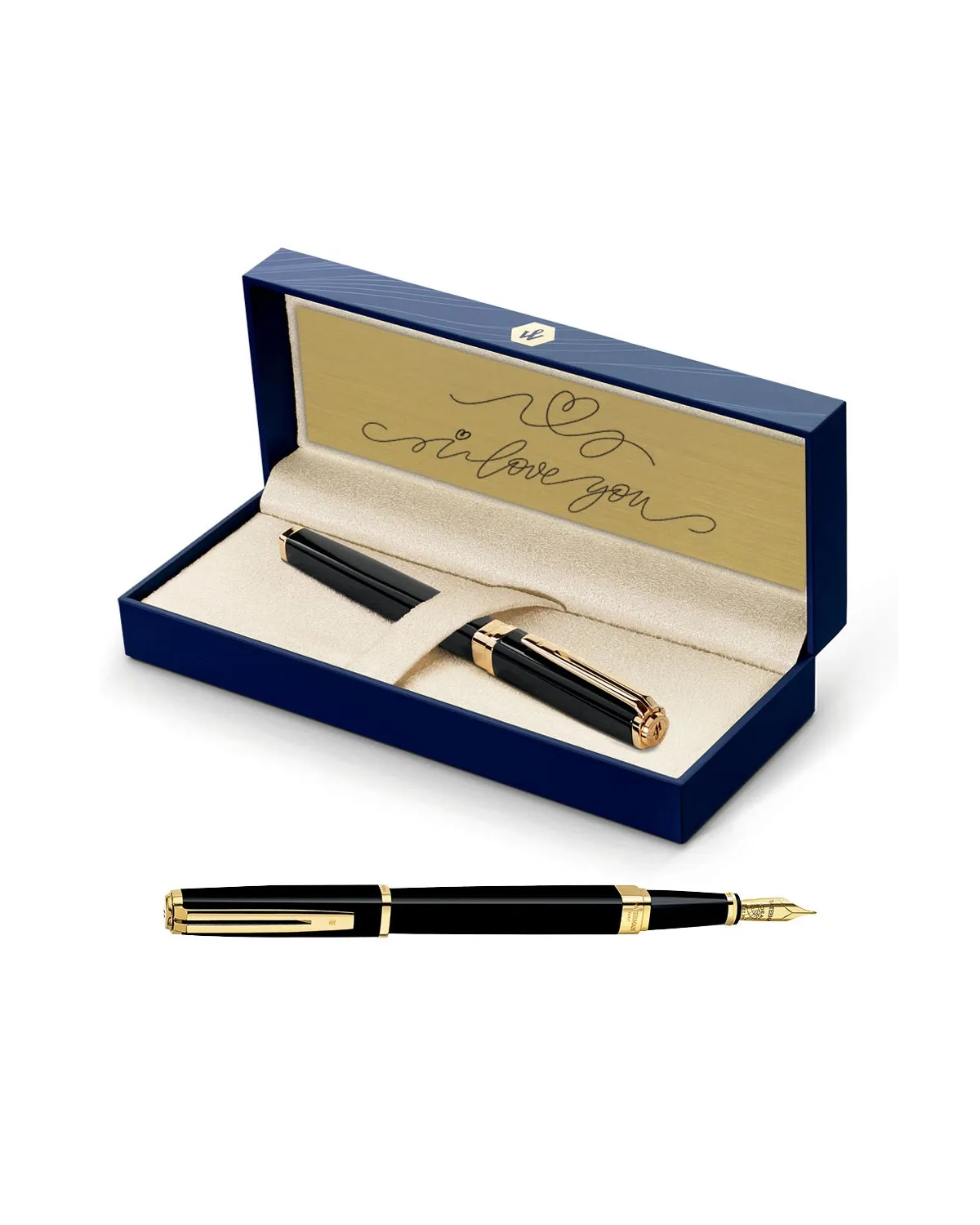 Pi&oacute;ro wieczne Waterman Exception Slim czarne GT w Pudełku z Grawerem (S0636930/1)