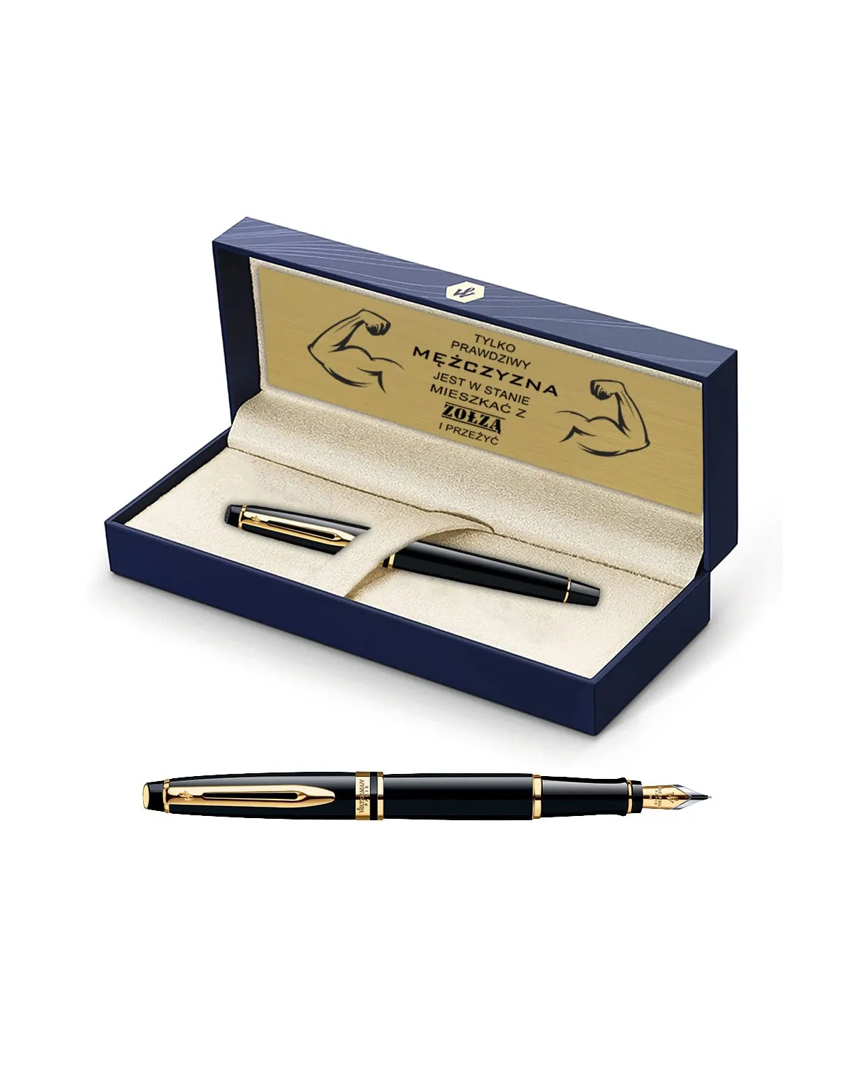 Pi&oacute;ro wieczne Waterman Expert czarne GT w Pudełku z Grawerem (S0951640/5)