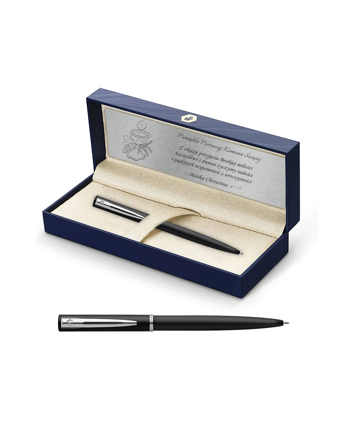 Długopis Waterman Allure czarny matowy CT w Pudełku z Grawerem (2068192/10) Długopis Waterman Allure czarny matowy CT w Pudełku z Grawerem (2068192/10)
