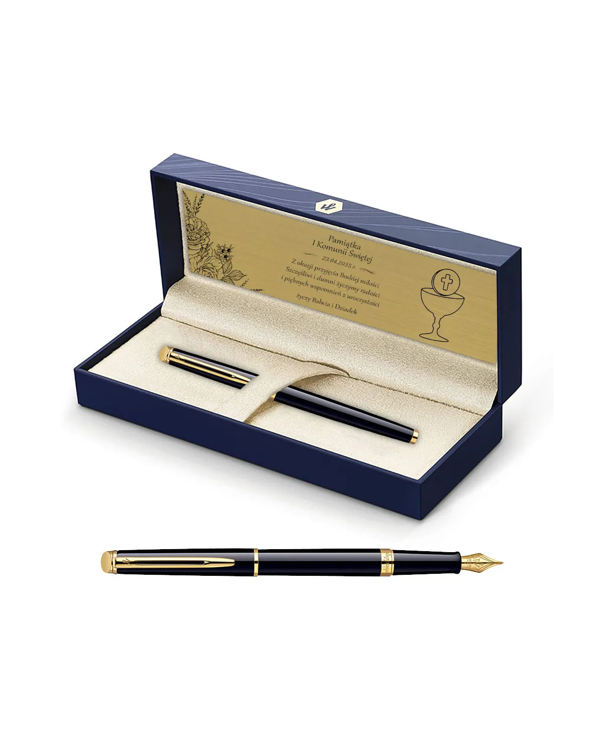 Pióro wieczne Waterman Hemisphere czarne GT w Pudełku z Grawerem (S0920610/10) Pióro wieczne Waterman Hemisphere czarne GT w Pudełku z Grawerem (S0920610/10)