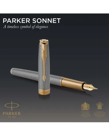 Pi&oacute;ro wieczne Parker Sonnet Chiselled Silver GT (1931489)