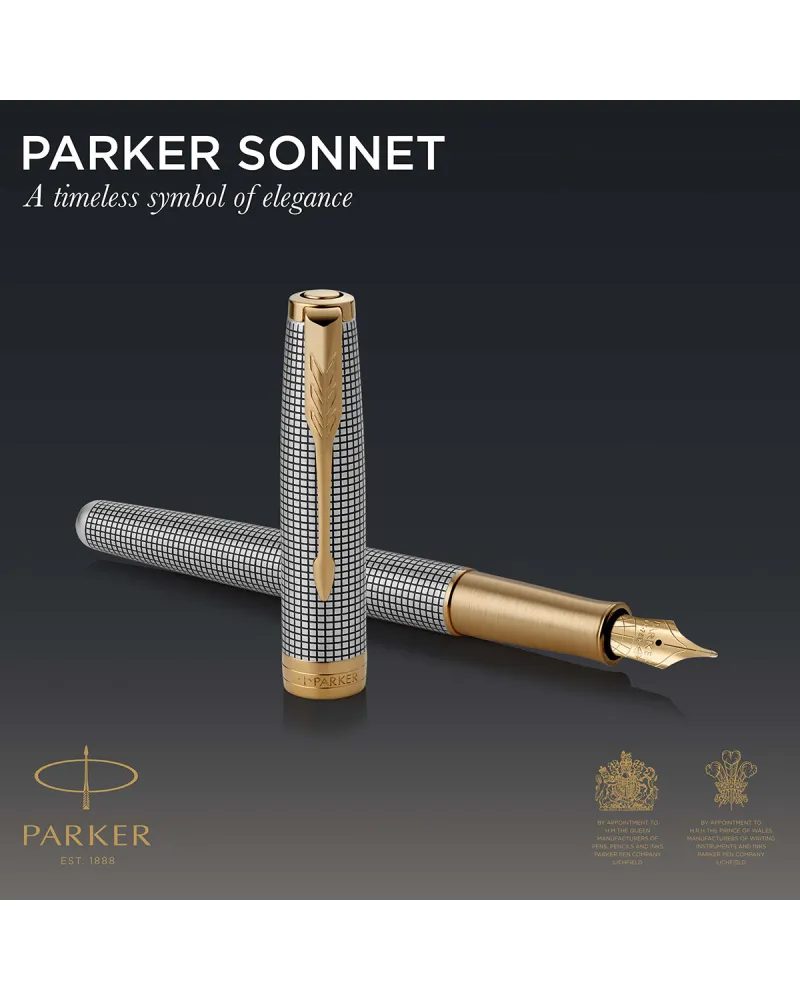 Pi&oacute;ro wieczne Parker Sonnet Chiselled Silver GT (1931489)