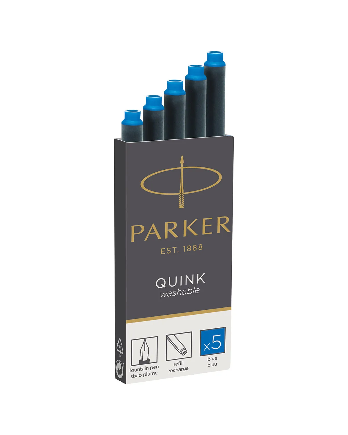 Naboje Do Pi&oacute;ra Wiecznego Parker Niebieskie Wymazywalne (1950383)