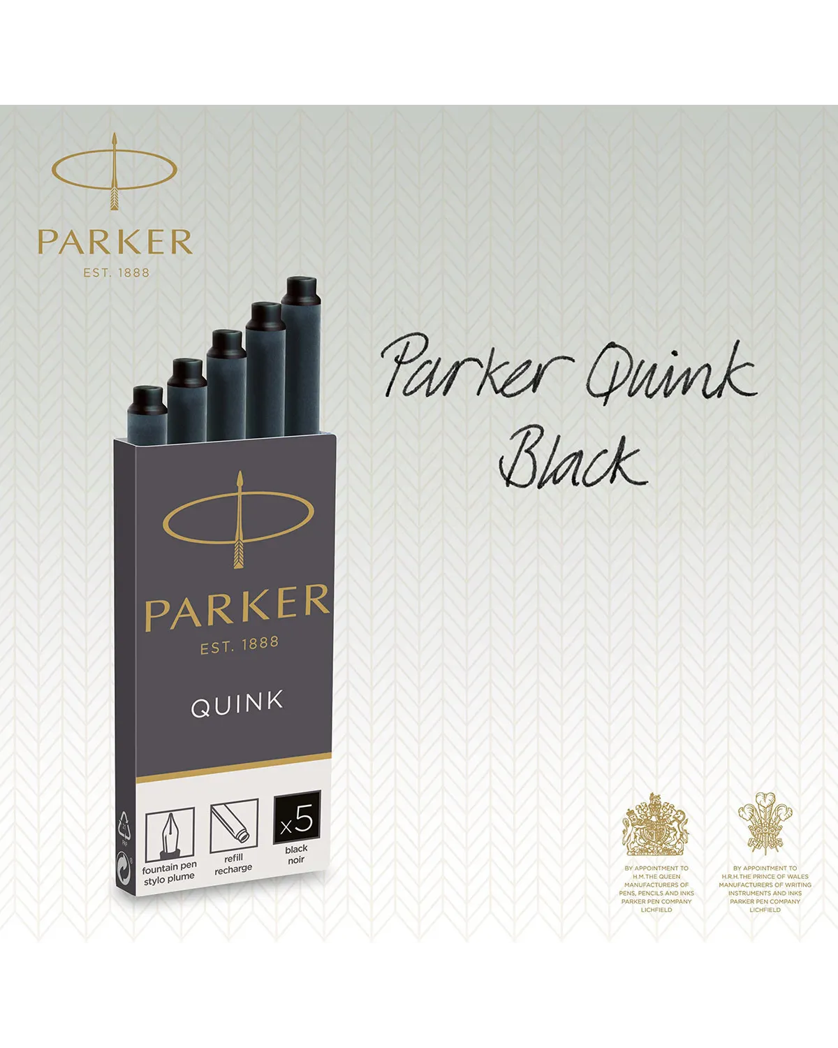 Naboje Do Pi&oacute;ra Wiecznego Parker Czarne (1950382)