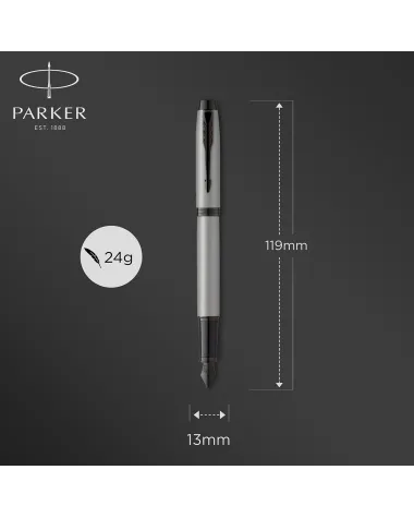 Pi&oacute;ro wieczne Parker IM Achromatic Srebrne (2127619)