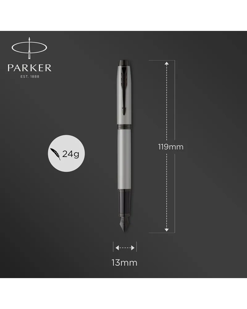 Pi&oacute;ro wieczne Parker IM Achromatic Srebrne (2127619)