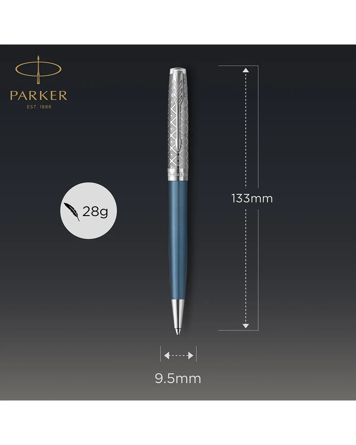 Długopis Parker Sonnet metal blue CT (2119649)