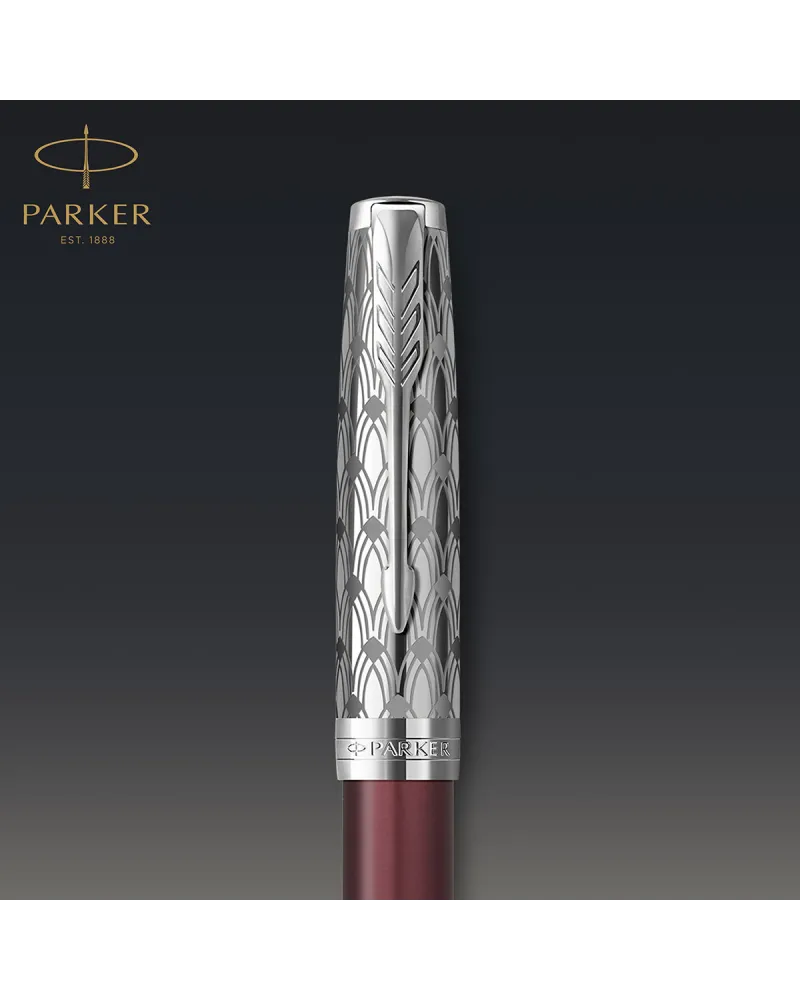 Pióro wieczne Parker Sonnet Metal Red CT 18k. (2119650) Pióro wieczne Parker Sonnet Metal Red CT 18k. (2119650)