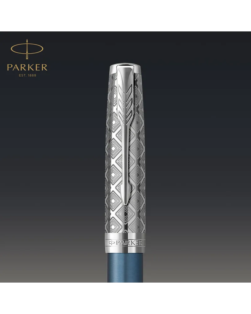 Pi&oacute;ro wieczne Parker Sonnet Metal Blue CT 18k. (2119743)